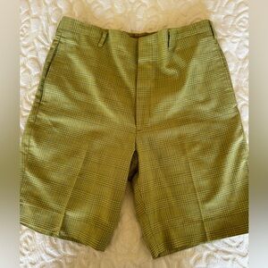 Vintage 70s Plaid Bermuda Shorts 34 (Fits 32-33)